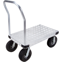 KLETON ML911 Aluminum Platform Truck, 24" W x 48" L, 1600 lbs. Cap., Pneumatic Wheels