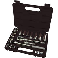 JET 020124 Jeu de douilles m&eacute;triques &agrave; 6 pans ISK-3820M, 20 Mcx, Prise de 3/8", Profond