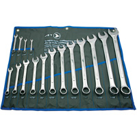 JET 700121 CWS-16S Combination Wrench Set, 16 Pieces, Imperial