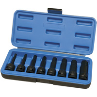 JET 610333 Metric Impact Socket Set, Hex, 1/2" Drive, 8 Pcs