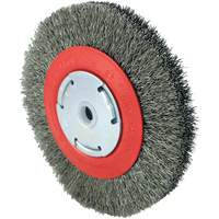 JET 550121 Brosse &agrave; fils cr&ecirc;p&eacute;s 101F-2M, 6" dia., Fils 0,014", Arbre 1/2" - 2"