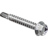 Fasteners & Fittings Inc. 137320 Vis &agrave; t&ecirc;te hexagonale &agrave; embase indent&eacute; autoperceuse, #14 x 1-1/2" lo, Zingu&eacute;