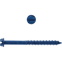 Paulin 537-821 Vis &agrave; b&eacute;ton SD avec fente pour rondelle hex, 3/16" x 1-3/4" lo, Zingu&eacute;