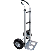 KLETON MN026 Knocked Down Hand Truck, Continuous Handle, Aluminum, 49-5/8" Height, 500 lbs. Capacity