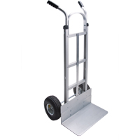 KLETON MN031 Knocked Down Hand Truck, Dual Handle, Aluminum, 50-5/8" Height, 500 lbs. Capacity