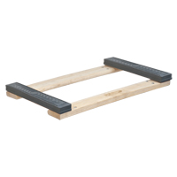 Rubber Ends Hardwood Dolly Frame, Wood Frame, 18" W x 24" D x 2.5" H, 900 lbs. Capacity MN181 | TENAQUIP