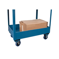 KLETON MN395 Chariots de service &agrave; bordure profonde, 2 Tiers, 24" la x 47" h x 36" p, Capacit&eacute; 1200 lb