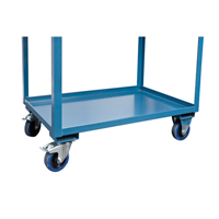 KLETON MN396 Chariots de service mobiles, 2 Tiers, 24" la x 57" h x 40" p, Capacit&eacute; 1200 lb