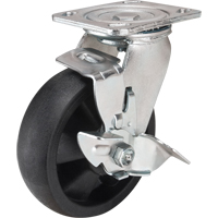KLETON MN454 Hi-Temp Caster, Swivel with Brake, 8" (203.2 mm), Nylon, 1000 lbs. (453 kg.)