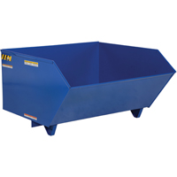 Vestil H-100-HD Autobasculeur 90 degr&eacute;s &agrave; profil bas, Acier, 1 vg³, Bleu