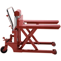 Wesco 272153 Scissor Pallet Lifter, 44" L x 27" W, Steel, 1100 lbs. Capacity