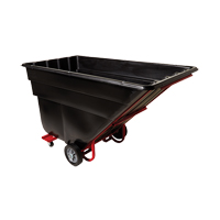 Rubbermaid FG102542BLA Tilt Truck, Polyethylene, 1-1/2 cu. yd., 1200 lbs. Load Capacity