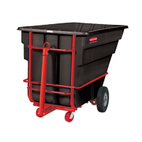 Rubbermaid FG102641BLA Tilt Truck, Polyethylene, 1-1/2 cu. yd., 2100 lbs. Load Capacity