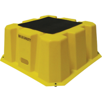 Diversified Plastics Inc. NST-1 Escabeaux emboîtables industriels, 25" x 25" x Hauteur 10-1/2"