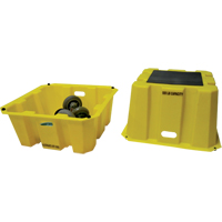 Diversified Plastics Inc. NST-1 Escabeaux emboîtables industriels, 25" x 25" x Hauteur 10-1/2"