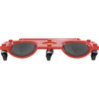 Vestil KNEE-D Rolling Knee Dolly, Plastic, Red, 350 lbs. Capacity