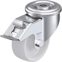 Blickle LER-PO 80G-FI Roulette en nylon, Pivotant avec frein, Diam&egrave;tre 3-1/8" (79,375 mm), Capacit&eacute; 330 lb (149,685 kg)