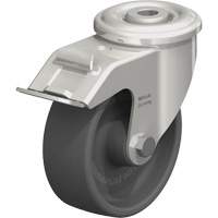 Blickle LIXR-POHI 102G-FI Roulette thermoplastique r&eacute;sistante &agrave; la chaleur, Pivotant avec frein, Diam&egrave;tre 4", Capacit&eacute; 330 lb (149,685 kg)