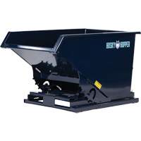  MN957 Self-Dumping Hopper, Steel, 1 cu.yd., Blue