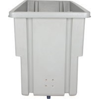 KLETON MN980 Chariot basculeur en acier, Poly&eacute;thyl&egrave;ne, 0,625 vg³, Capacit&eacute; de charge de 500 lb