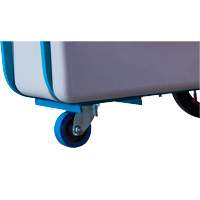 KLETON MN981 Chariot basculeur en acier, Poly&eacute;thyl&egrave;ne, 0,625 vg³, Capacit&eacute; de charge de 850 lb