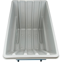 KLETON MN982 Chariot basculeur en acier, Poly&eacute;thyl&egrave;ne, 1,1 vg³, Capacit&eacute; de charge de 1250 lb