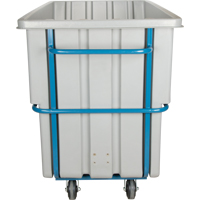 KLETON MN983 Chariot basculeur en acier, Poly&eacute;thyl&egrave;ne, 1,1 vg³, Capacit&eacute; de charge de 2000 lb