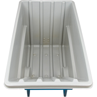 KLETON MN983 Chariot basculeur en acier, Poly&eacute;thyl&egrave;ne, 1,1 vg³, Capacit&eacute; de charge de 2000 lb