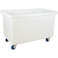 Straight Wall Box Truck, White Polyethylene, 46" L x 28" W x 31" H, 14 cu. ft. Volume, 600 lbs. Capacity MN996 | TENAQUIP