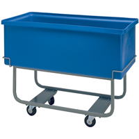 Techstar Plastics Inc 330E-BLUE Starcarts robustes &eacute;lev&eacute;s, Poly&eacute;thyl&egrave;ne, 48" lo x 24" la x 36" h, Volume 9 pi³, Capacit&eacute; 1000 lb