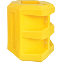 Short Column Protector, 10" x 10" Inside Opening, 24" L x 24" W x 24" H, Yellow MO042 | TENAQUIP