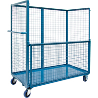 KLETON MO047 Chariot grillag&eacute; pour transport , Acier, 24" x 55" x 36", Capacit&eacute; 2400 lb
