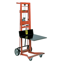 Wesco 260020 Platform Lift Stacker, Hand Winch Operated, 750 lbs. Capacity, 40" Max Lift