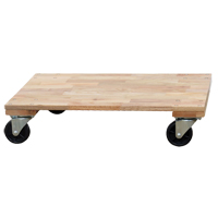 Wesco 272066 Socle roulant &agrave; plateforme en bois solide, Roues en Caoutchouc, Capacit&eacute; de 1200 lb, 24" la x 36" p x 7" h