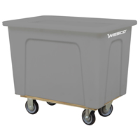 Wesco 272508 Box Truck, Polyethylene, 35" L x 24" W x 30" H, 10 cu. Ft. Volume, 450 lbs. Capacity