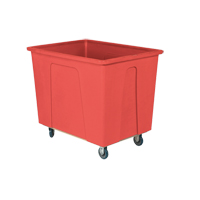 Wesco 272526 Box Truck, Polyethylene, 46" L x 34" W x 40" H, 25 cu. Ft. Volume, 600 lbs. Capacity