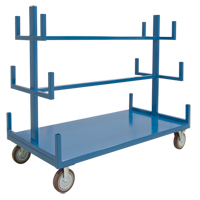 Mobile Pipe & Bar Rack, Steel, 72" W x 36" D x 60" H, 3000 lbs. Capacity MO249 | TENAQUIP