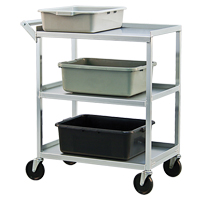 New Age Industrial NS745 Chariot utilitaire, 3 Tiers, 18-1/2" la x 39" h x 32-1/2" p, Capacit&eacute; 350 lb