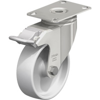 Blickle LKPXA-PO 101G-12-FI Caster, Swivel with Brake, 4" (101.6 mm), Nylon, 265 lbs. (120 kg.)