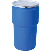 Nestable Polyethylene Drum, 14 US gal (11.7 imp. gal.), Open Top, Blue  MO768 | TENAQUIP