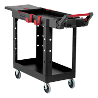 Heavy-Duty Adaptable Utility Cart, 2 Tiers, 17-3/4" x 36" x 46-1/5", 500 lbs. Capacity MO794 | TENAQUIP