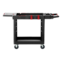 Heavy-Duty Adaptable Utility Cart, 2 Tiers, 17-3/4" x 36" x 46-1/5", 500 lbs. Capacity  MO794 | TENAQUIP