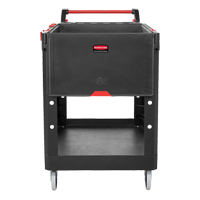 Rubbermaid 1997208 Heavy-Duty Adaptable Utility Cart, 2 Tiers, 25-1/5" x 36" x 51-1/2", 500 lbs. Capacity
