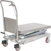 Vestil CART-800-D-PSS Manual Hydraulic Scissor Lift Table, 35-1/2" L x 20" W, Partial Stainless Steel, 800 lbs. Capacity