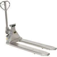 Vestil PM-2748-SCL-LP-SS Scale Pallet Truck, 45.69" L x 21.875" W, 5000 lbs. Cap.