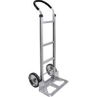 KLETON MO892 Knocked Down Hand Truck, Continuous Handle, Aluminum, 49-5/8" Height, 500 lbs. Capacity