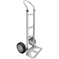 KLETON MO896 Knocked Down Hand Truck, Continuous Handle, Aluminum, 49-5/8" Height, 500 lbs. Capacity