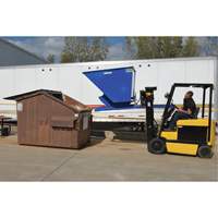 Vestil D-50-LD Self-Dumping Hopper, Steel, 1/2 cu.yd., Blue