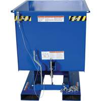 Vestil D-50-LD Self-Dumping Hopper, Steel, 1/2 cu.yd., Blue