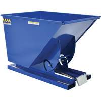 Vestil D-100-LD Self-Dumping Hopper, Steel, 1 cu.yd., Blue